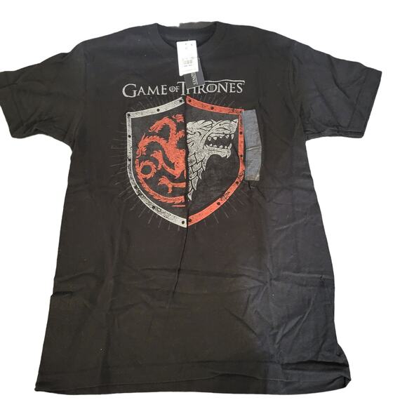NWT Game of thrones medium black short sleeve shirt - Picture 1 of 5